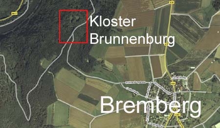 Ort der Ruinen im Wald bei Bremberg