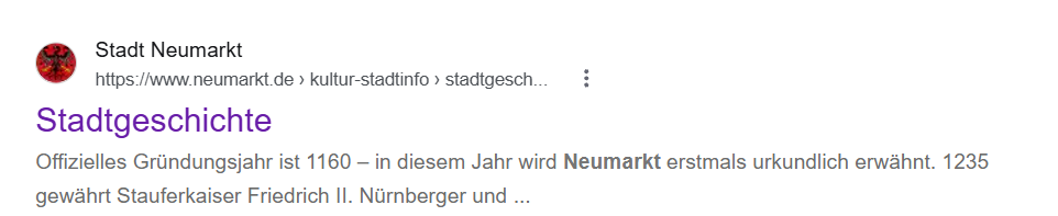 offizieller Interneteintrag 2026